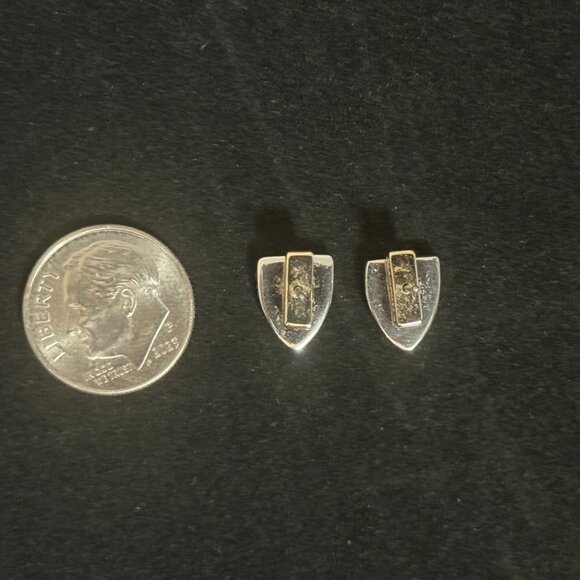 Allsaints Shield Stud Earrings - Picture 3 of 3